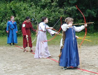 young archers on the line