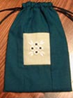 a pouch with Hardanger decoration