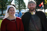 Eva and Avaldr, at Crown Tourney, October 2010.